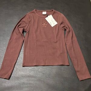 Zara Girls shirt in brown color, size 11-12
